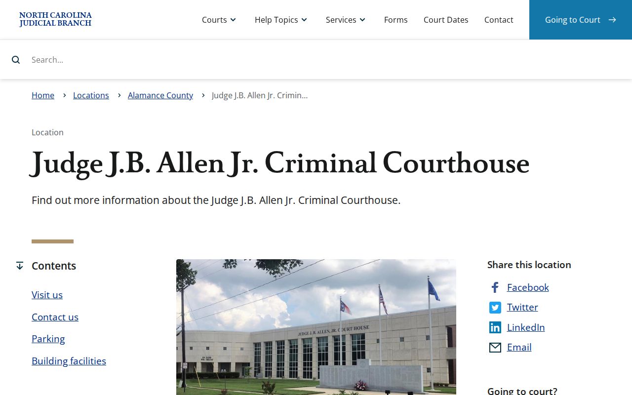 Alamance County criminal court docket courthouse source