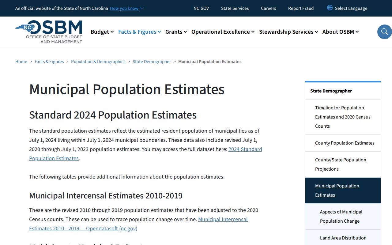 Burlington court records context from North Carolina municipal population estimates