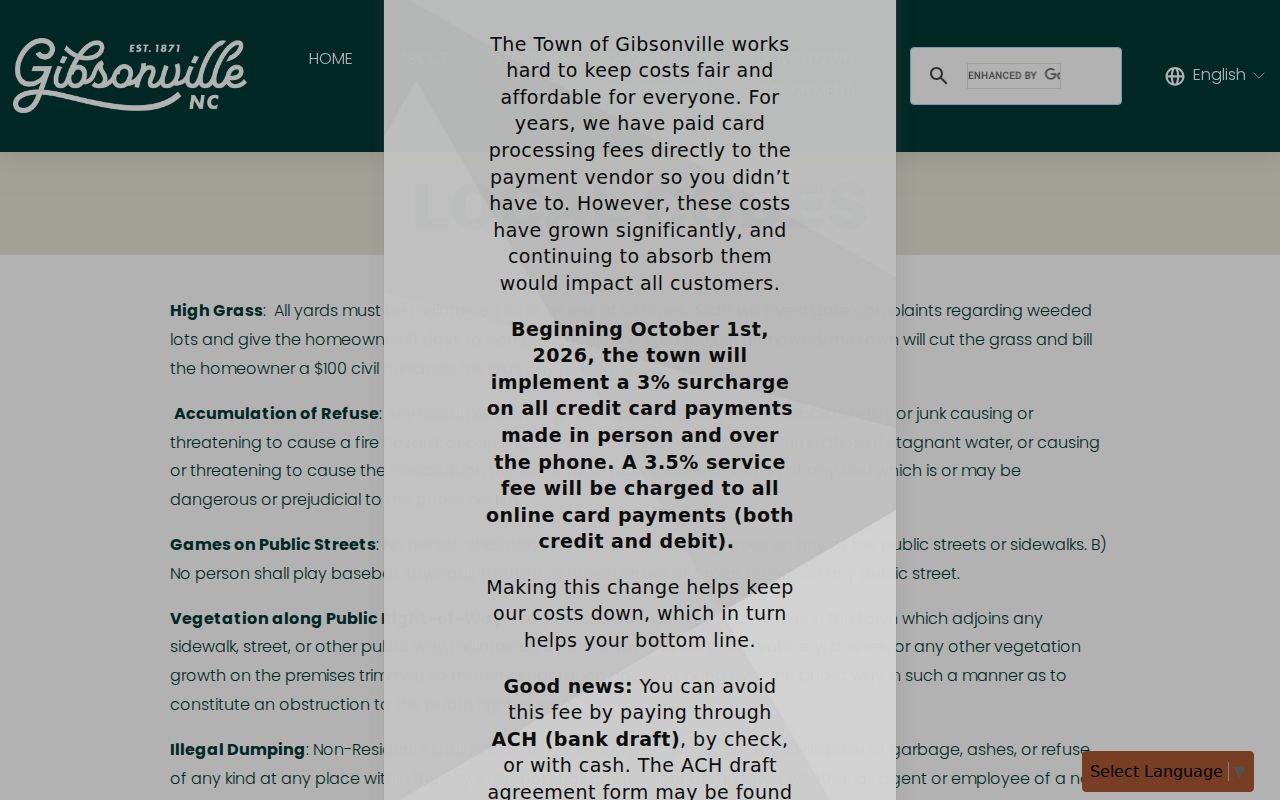 Gibsonville court records source for local vehicle code process