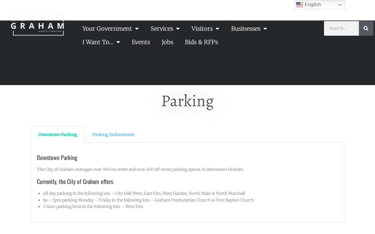 Graham court records city parking source